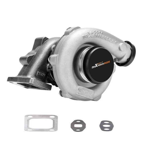 maXpeedingrods T3 T4 T04E Turbo Turbocharger for 4/6 Cylinder 1.5L 2.5L Engine Up to 400 HP, for Honda Civic 1990-2015 CRX 1988-1991, for BMW 318i 1993-1999, Billet Compressor Wheel, Street JD Series