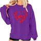 thumbnail image 3 of TaTaai Women's Oversized Crew Neck LOVE Print Long-Sleeve Sweatshirt, Valentine's Day Thanksgiving Gift, Casual Fall Winter Spring Top Gift, 3 of 8