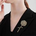 thumbnail image 4 of Fashionable Sophisticated Dandelions Lapel Pin with Dripping Oil Designs Contrast Accessory for Party Supplies Costumes, 4 of 4