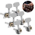thumbnail image 3 of Silver Machine Heads, Professional Design Easy Installation Exqusiite Workmanship Guitar Locking Tuners  For Ukulele, 3 of 7