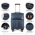 thumbnail image 5 of New York Xpress 20" Softside Carry-On Luggage Lightweight Expandable Spinner Suitcase,Navy - XJ1901, 5 of 11