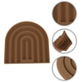 thumbnail image 3 of Unique Bargains 1 Pc Simple Design Silicone Coaster Brown Orange, 3 of 5