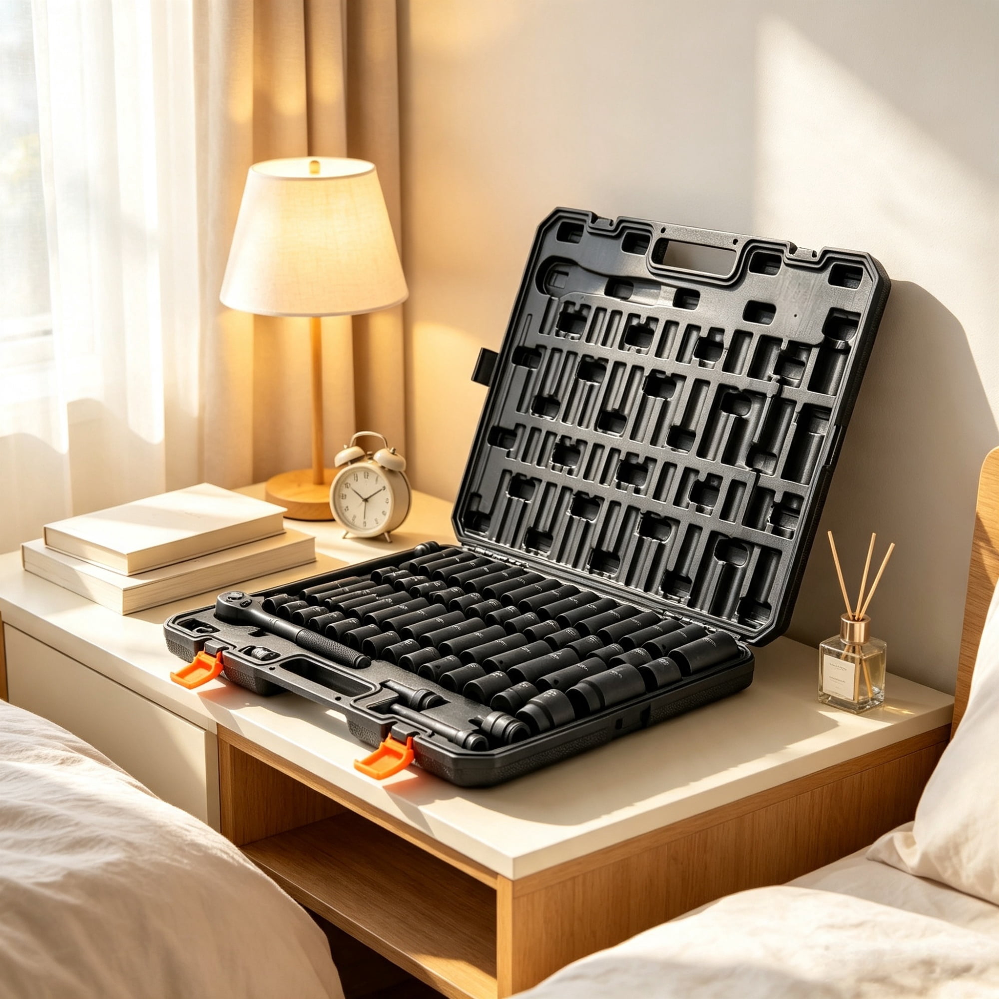 65 Piece 1/2" Drive Impact Socket Set, Rugged & Durable, Ideal for Auto Repair & Mechanical Work