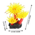 thumbnail image 2 of Toddmomy Yellow Artificial Plastic Plant for Fish Tank Landscape and Home Aquarium, 2 of 6