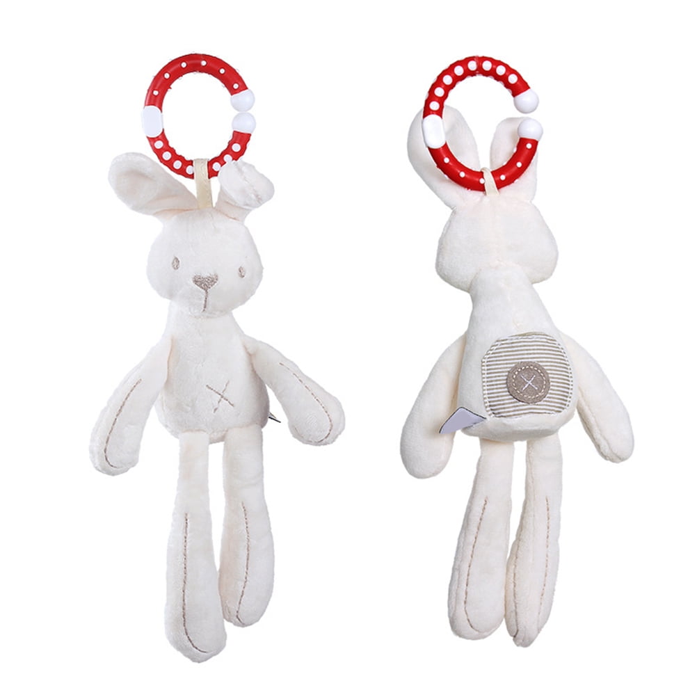 Rattle Hanging Toy Stroller Rabbit & Bear Bunny Plush Hanging Toys for baby 