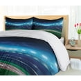 thumbnail image 5 of Ambesonne Sports Duvet Cover Set, Baseball Stadium Night, King, Green Blue, 5 of 6