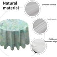 thumbnail image 3 of Coolnut Round Tablecloth Mint Green Pastel Modern Table Cover for Home Decoration Washable Table Cloth for Dinner Picnic 60in, 3 of 5