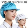 thumbnail image 4 of Breathable Mesh Chefs Hat Adjustable Kitchen Hair Net Mesh Work Hat For Professional Service With Wide Brims, 4 of 8
