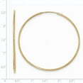 thumbnail image 2 of 10K Yellow Gold Polished Endless Tube Hoop Earrings, 2 of 5