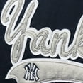 thumbnail image 3 of Women's Soft as a Grape Navy New York Yankees Plus Size Side Split Pullover Hoodie, 3 of 4