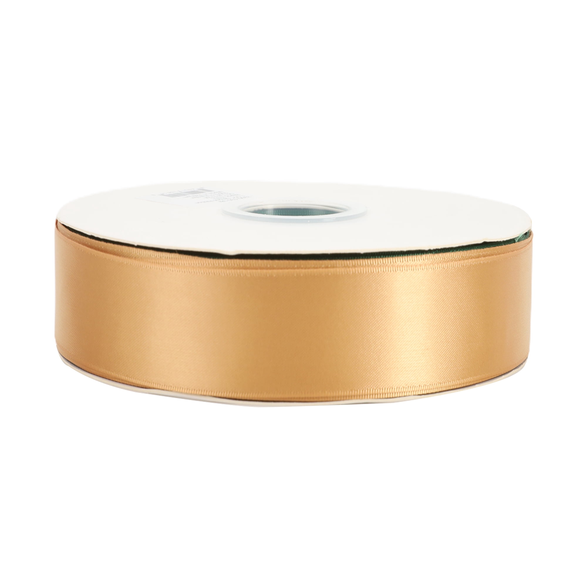 LaRibbons 1 1/2" Gold Single Face Satin Ribbon, 50 Yard