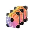 thumbnail image 2 of Corsair CO-9050067-WW HD Series, HD120 RGB LED, 120mm High Performance RGB LED PWM three fans with controller - CO-9050067-WW, 2 of 12