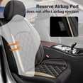 thumbnail image 3 of AOMSAZTO Full Set Seat Cover Fit for Toyota Prius 2001-2017 | Faux Leather Seat Covers Waterproof Car Seat Covers Protector | Compatible with Airbag & Easy to Install (5 Seats, Golden Line), 3 of 7
