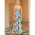 thumbnail image 4 of Vestido de Verano 2025 para Mujer, con Estampado Floral, Lazo Frontal, Tirantes Finos, Informal, Bohemio, para Playa, Fluido, Color L, 4 of 6