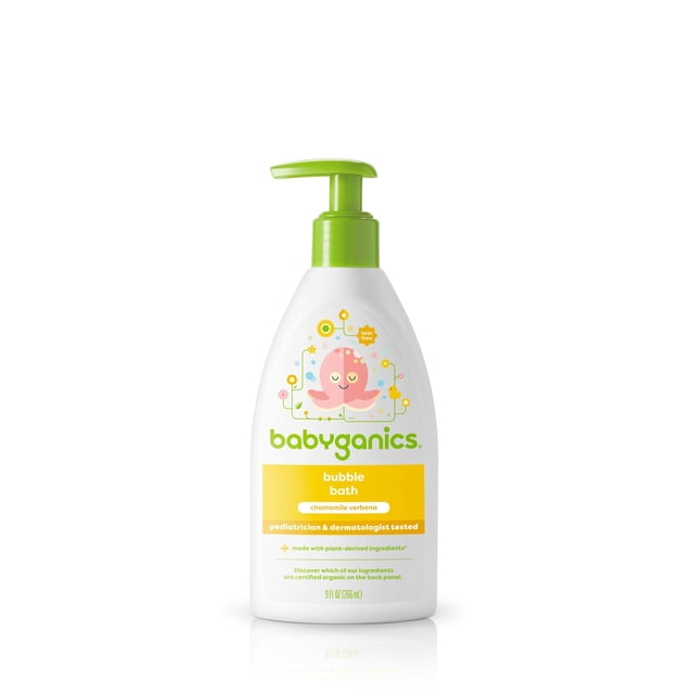 BabyGanics Baño de Burbujas Manzanilla Verbena 266 ml