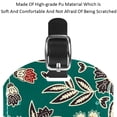 thumbnail image 4 of Square 2Pack PU Leather Vintage Floral Print Cruise Luggage Tag with Privacy Cover and Name ID Tag for Travel Handbags Backpacks Luggage Tags, 4 of 6