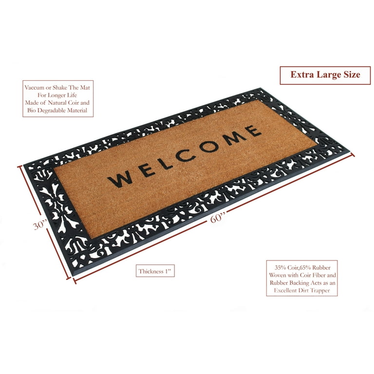 A1 Home Collections A1HC First Impression Welcome Black/Beige 30