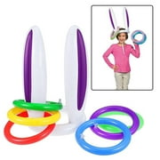 Alextreme Inflatable Bunny Ears Ring Toss Games Party Game Toys for Kids Parents Christmas Indoor Play