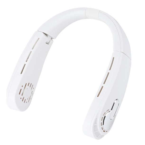 Ventilador de cuello USB de 3 velocidades, 5V, 4000mAh, carga tipo C, paleta rotativa de bajo ruido, suministro de aire para viajes al aire libre Fivean unisex