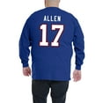 thumbnail image 2 of Men's Fanatics Josh Allen Royal Buffalo Bills Big & Tall Thermal Waffle Long Sleeve T-Shirt, 2 of 2