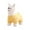 Yellow, variant on HKEJIAOI Animal Footstool Upholstered Ottoman Bench Furry Sheep for Living Room Dorm Foot Rest Step Stool Padded Seat Wood Foot Heavy Duty Decorative