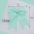 thumbnail image 4 of Motique Accessories Light Aqua Jumbo Hair Bow Clip with Tails for Child Girls - Light Aqua, 4 of 4