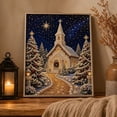 thumbnail image 5 of MM9QWE DIY Christmas Pearl Diamond Painting Kit, 5D Pearl Art Craft for Adults and Beginners, Christmas Church Wall Decor, Holiday Gifts (Church Design), 5 of 6