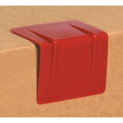 Angle View: Box Partners Plastic Strap Guards 2 1/2" x 2" Red 1000/Case SPP252R