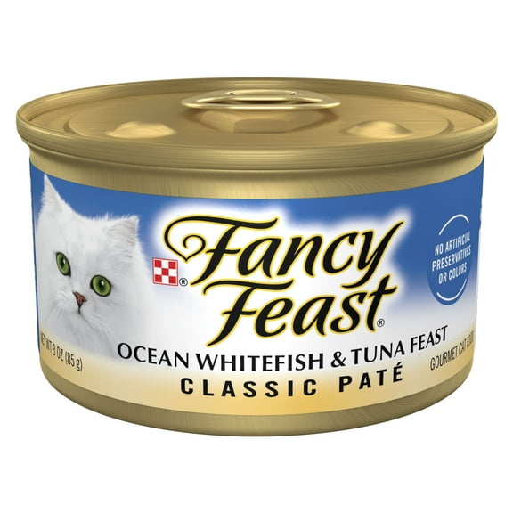 Purina Fancy Feast Classic Kitten Food, Wet Cat Food, Ocean Whitefish & Tuna, 3 oz Can
