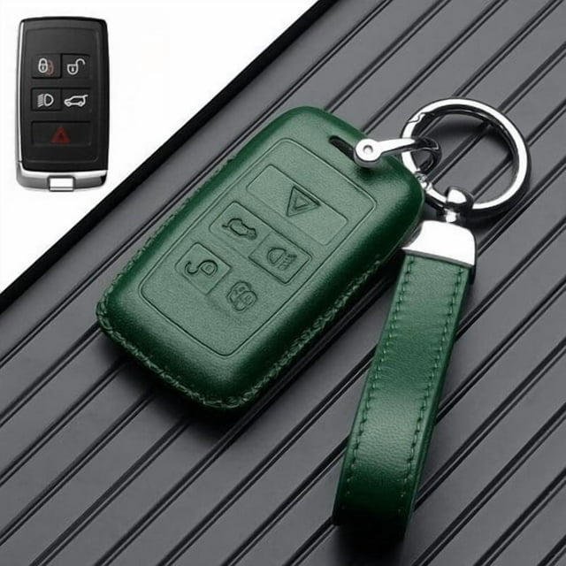 Car Key Fob Cover Case Protector Real Leather Car Key Case Cover For Land Rover Range Rover For Jaguar E-Pace XJ
