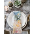 thumbnail image 3 of Cloth Napkins Set of 6 - 20x20 Inches, Blue Abstract Washable Reusable Table Napkins, Orange Yellow Gradient Stone Brushwork Soft & Absortbent Dining Napkin for Party Wedding Hotel Restaurant, 3 of 8