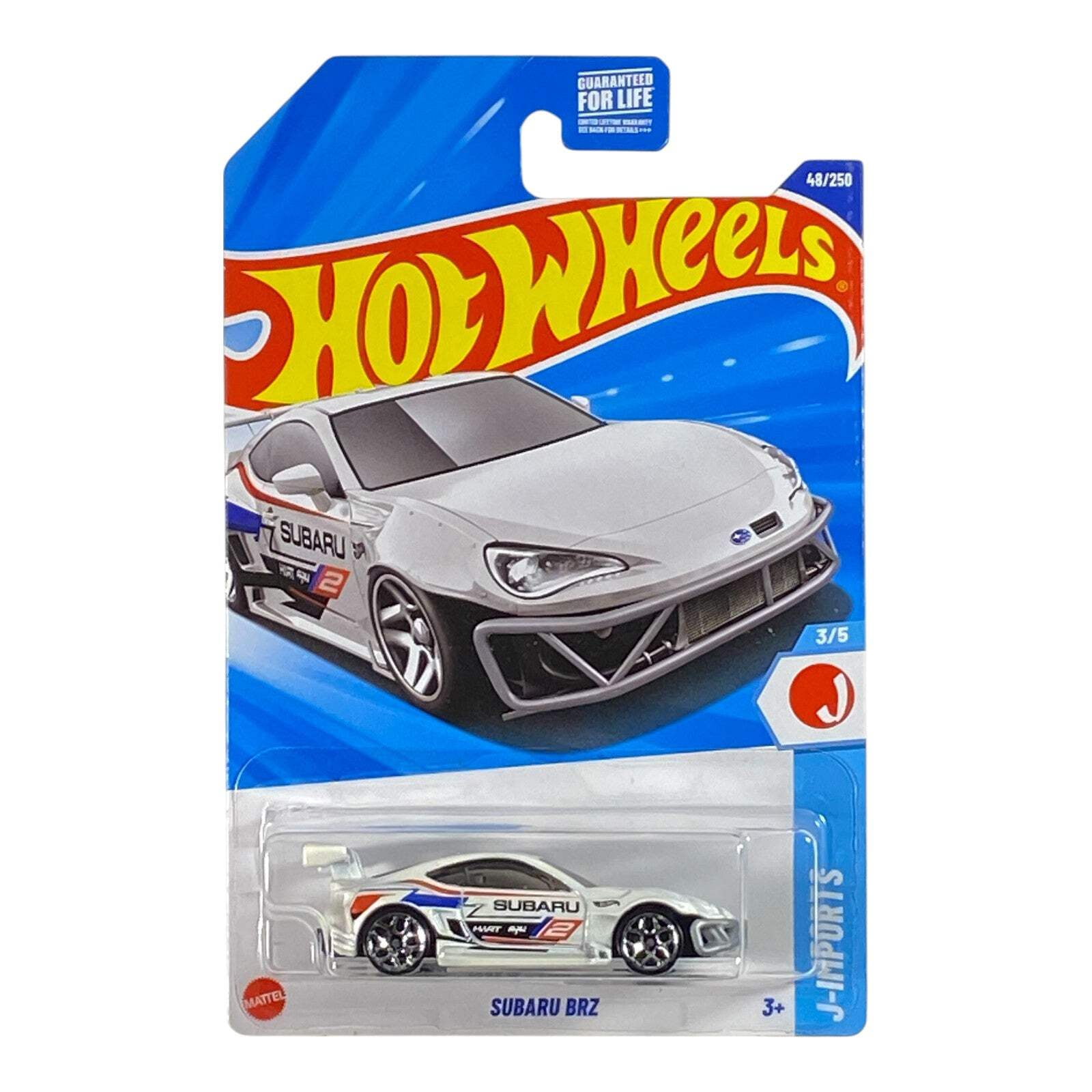 Hot Wheels HW J-Imports 2/10 (2021) White Subaru WRX STI Toy Car