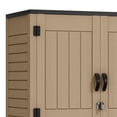 thumbnail image 7 of Uforic Outdoor Storage Shed, 59 Cu Ft Tool Shed Ideal for Garden, Garage & Patio, Lockable Door, Brown, 7 of 7