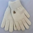 thumbnail image 2 of Hellosay Warm Gloves for Women Knit Thermal Warm Solid Christmas Gifts White, 2 of 4