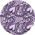 thumbnail image 1 of Ahgly Company Machine Washable Indoor Round Transitional Blossom Pink Area Rugs, 7' Round, 1 of 7