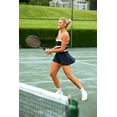 thumbnail image 3 of Women's Mesh Around Paneled Strapless Mesh Swim Dress, 3 of 7