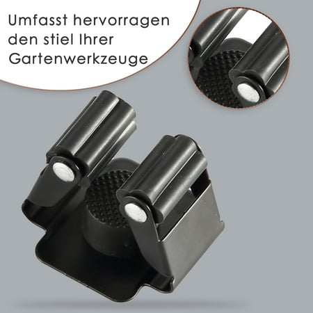 

Home Textile Tool Holder - 304 Stainless Steel Prevents The Mop Holders From Rusting - Reliable Clamping Effect Thanks To Flexible Black Wheels