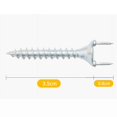 thumbnail image 4 of 250PCS Seamless Nails Double-Headed Screw Solid Wood Baseboard Seamless Nails Foot Line Special Nails Security Screws, 4 of 5