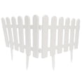 thumbnail image 1 of Shisuyan Fence Border White Plastic Rectangular Miniature 2Pcs 19.7X11.8X0.4In, 1 of 8