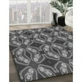 thumbnail image 2 of Ahgly Company Indoor Square Patterned Gunmetal Gray Area Rugs, 3' Square, 2 of 6
