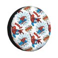 thumbnail image 1 of Cute Cartoon Spider Man Spare Tire Cover Wheel Protectors For Trailer Rv Suv Truck Camper Travel Fits For Tire Diameter 16 Inch, 1 of 7