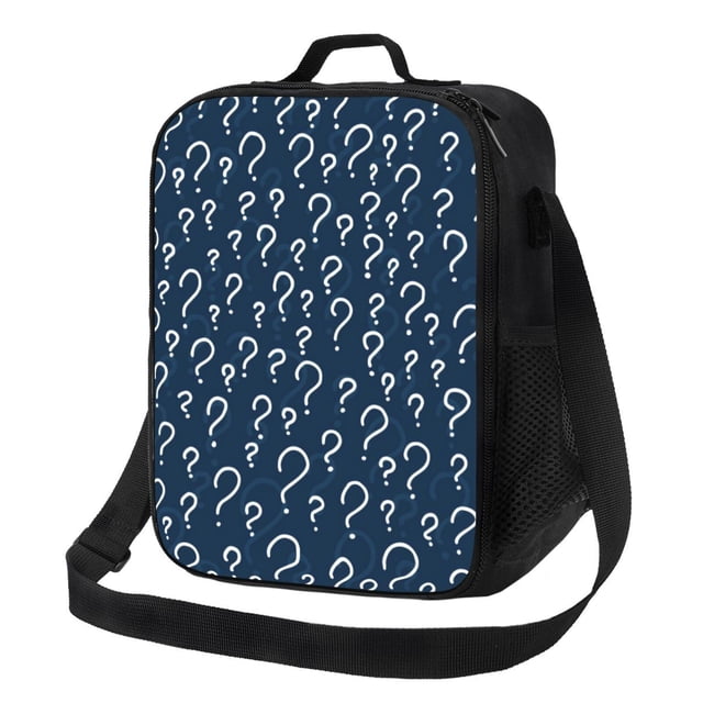 Fotbe Boîte à Lunch Points d'Interrogation Sac à Lunch pour Hommes Femmes Grande Capacité Boîte à Lunch Réutilisable Sacs à Lunch Isolés Sac à Lunch Glacière