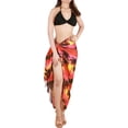 thumbnail image 2 of HAPPY BAY Women's Beachwear Sarong Coverups Bikini Skirt Swim Cover up Summer Wraps Swimwear Beach Wrap Skirts for Women One Size Evening, Palm Tree, 2 of 5