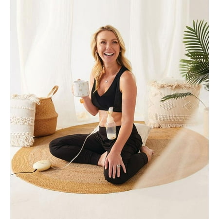 Cake Maternity Lotus Pumping Bra Hands Free, Maternity Sports Bra, Small, Black