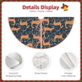 thumbnail image 3 of Disketp Reindeer Christmas Tree Skirt, Christmas Tree Decorations, Christmas Decor, Tree Mat Decoration(30-48IN)-48", 3 of 6