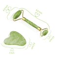 thumbnail image 2 of Set de herramientas faciales y rodillo de jade Dsenfurn Gua Sha 100% natural, 2 of 7