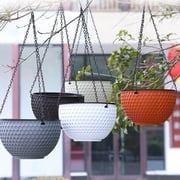 mmirethe 3pieces And Planters For Indoor And Hanging Flower Plant Planter And Pot 3x Plant Pot Hanging Pot Garden Materials coffee M 1Set
