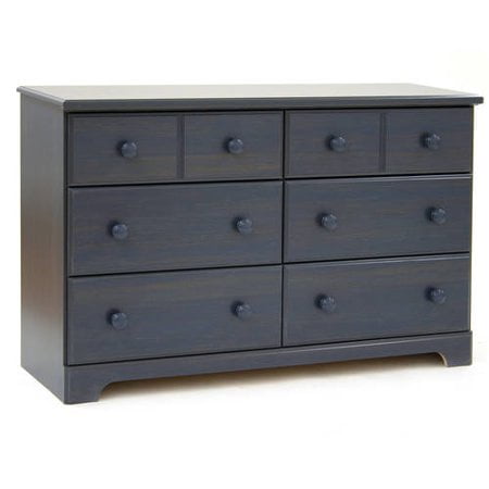 South Shore Summer Breeze 6 Drawer Double Dresser Blueberry