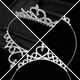 thumbnail image 3 of 4 piezas elegante corona de mujer corona nupcial corona de boda decoración brillante para el cabello de boda, 3 of 4