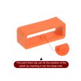thumbnail image 4 of Uxcell 6pack Watch Strap Loop Fastener Rings 18mm Rubber Watch Holder Keeper Orange, 4 of 6